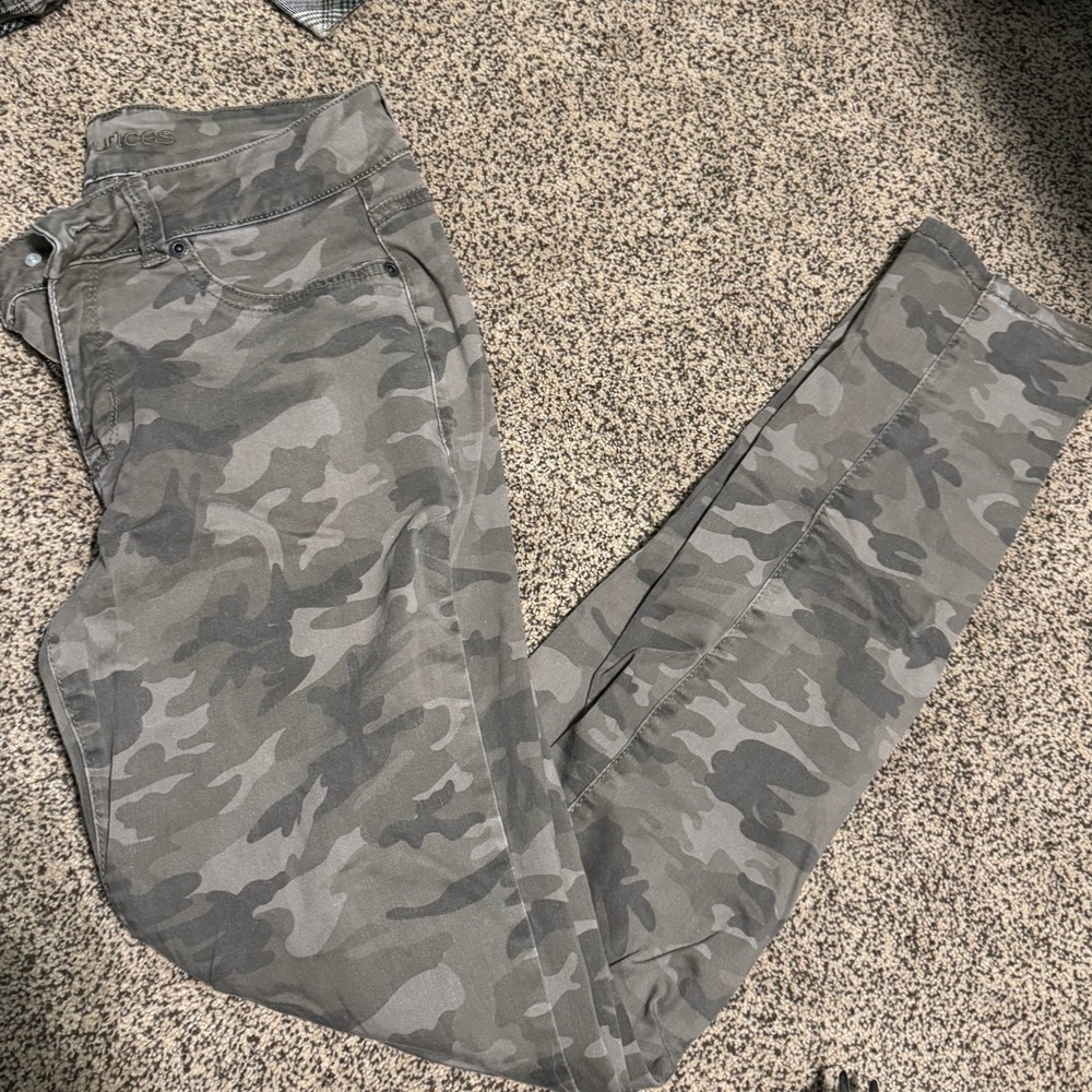 Maurices Kids Camouflage Jeans - Gray